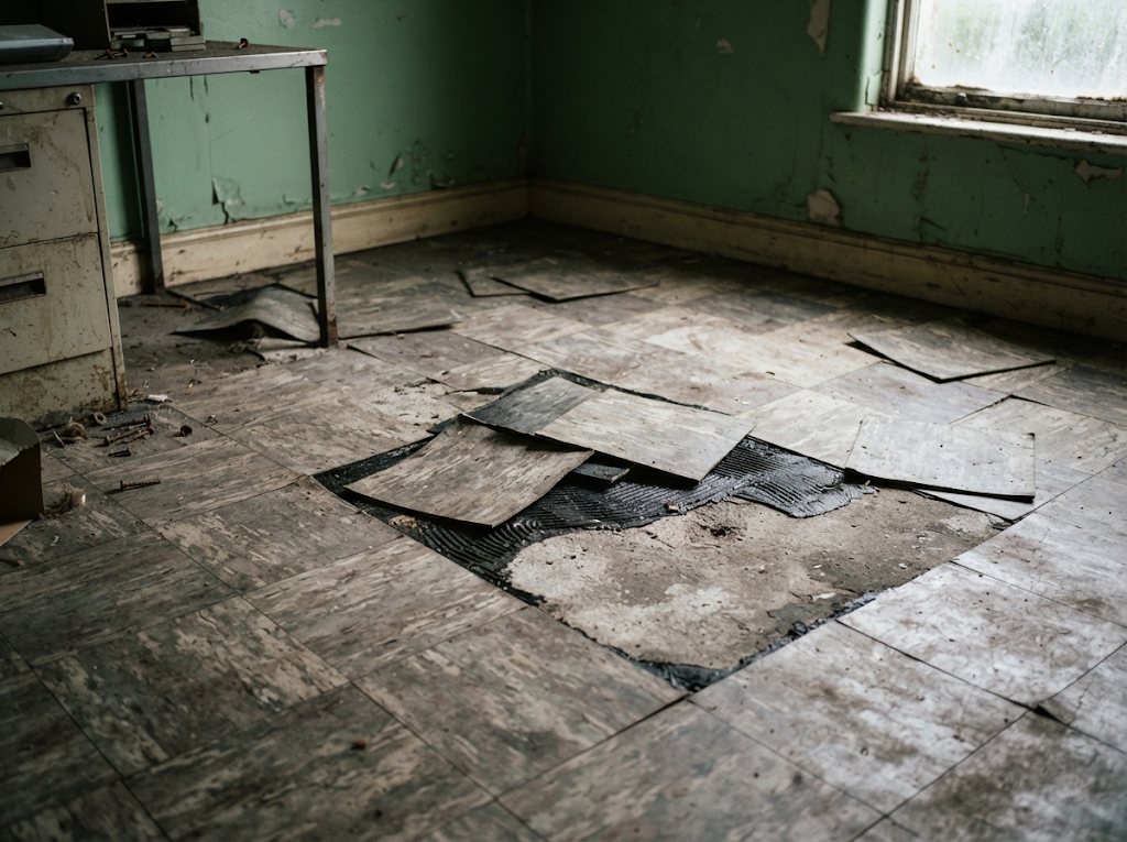 Old cement roof